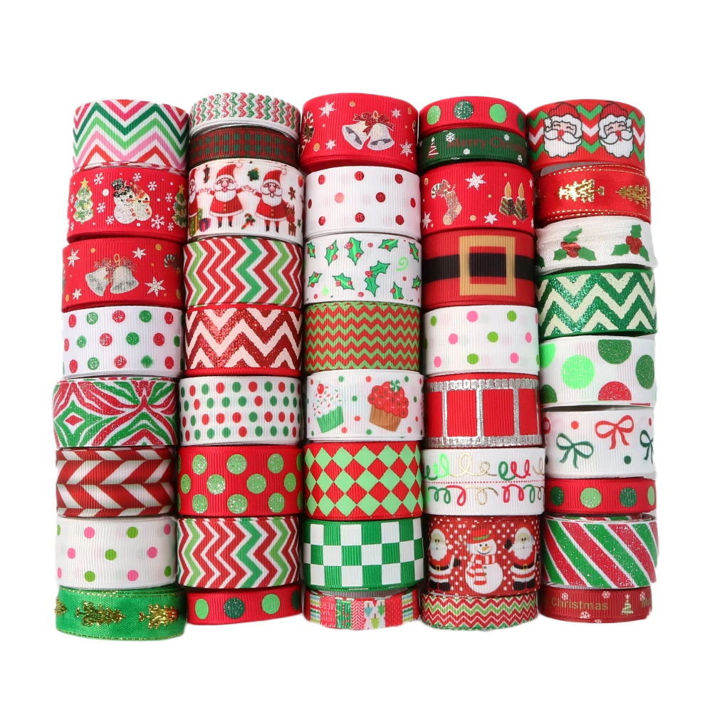 Аксессуары David Рождество 1 ярд/рулон 10 рулонов/набор корсажная лента ткань