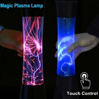 magic plasma ball lamp touch sensor slim waist night light 220v eu plasma sphere lightning electrostatic ball desktop home decor