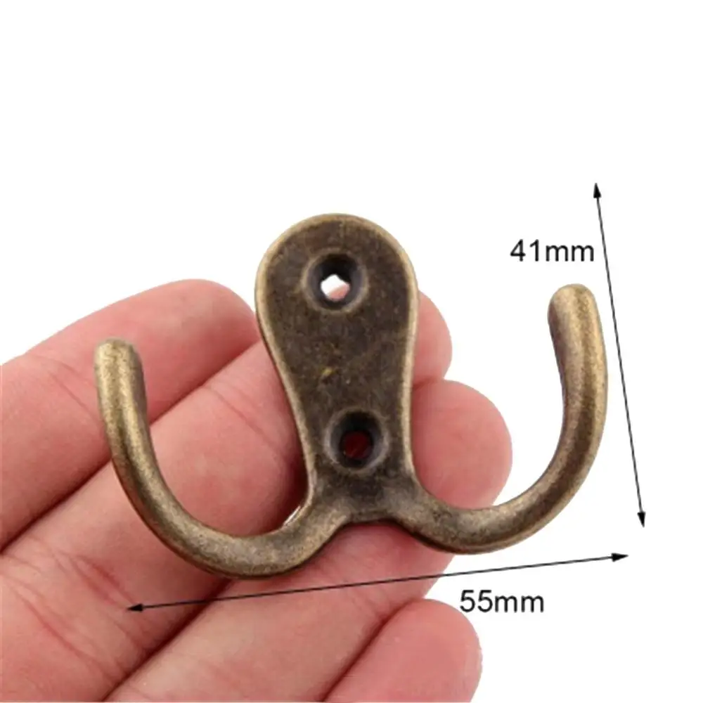 Настенные крючки для пальто двойной крючок халата деревенские ретро вешалка