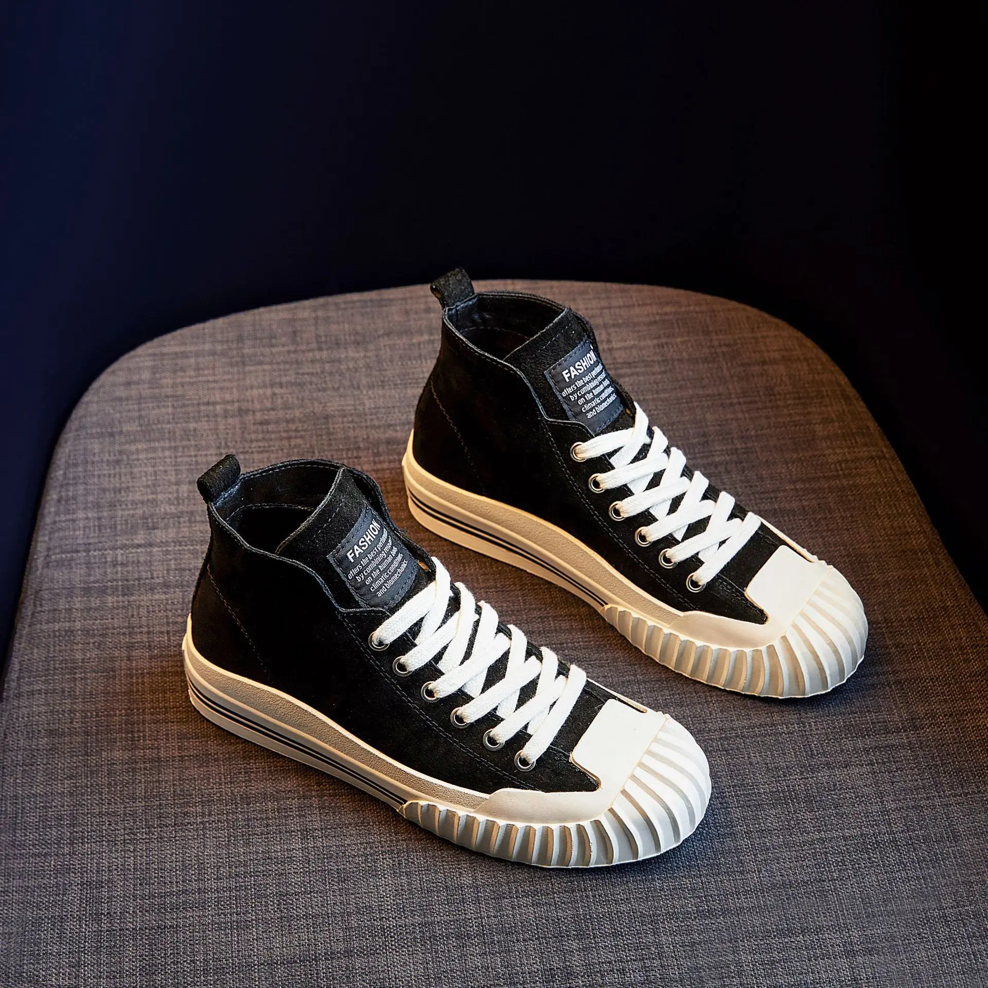 

Womenshoes sports shoes autumn and winter new high-top sneakers plus cotton Martin boots women frosted leather leather womeshoes