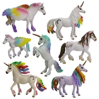 childrens simulation fantasy rainbow horse series fairy horse dragon phoenix unicorn toy model toy ornaments educational figure