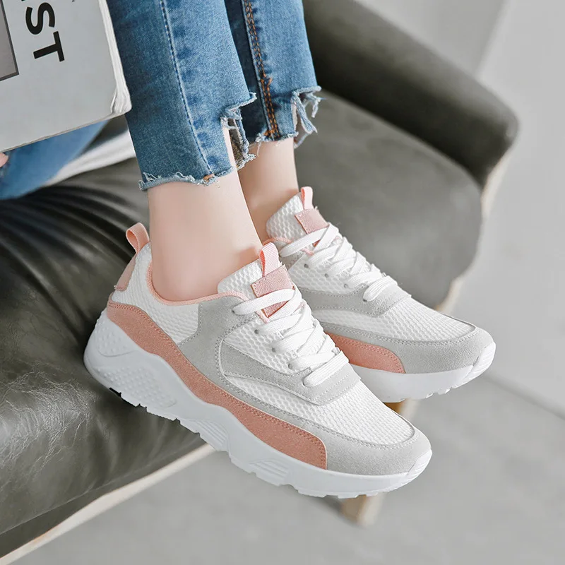 2019 модные летние кроссовки женская обувь zapatillas mujer повседневные сетчатая дышащая