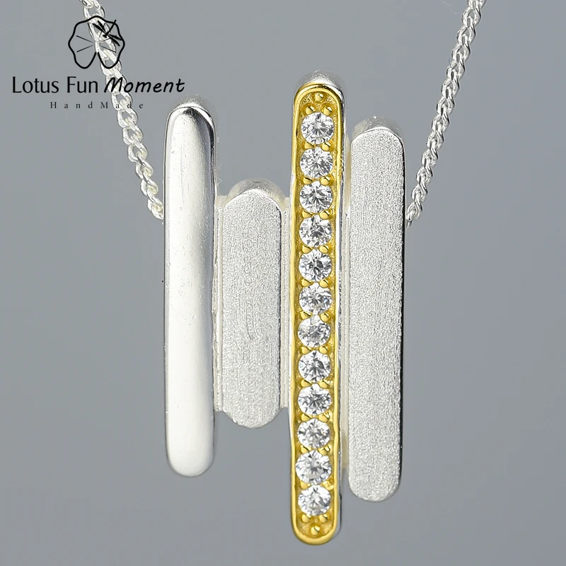Lotus Fun Moment реального 925 пробы серебро Модные украшения творческий минималистский