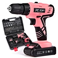 dedeo power drill kit with cordless drill driver wth 0 1350rmp variable speed in lb torque 1 3ah li ion battery charger 21v