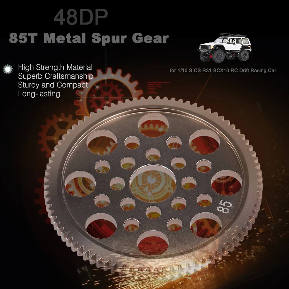 

Алюминиевое металлическое прямоугольное зубчатое колесо 48P 85T для 3 гоночных автомобилей Sakura D3 CS S XI 4 4/1/10