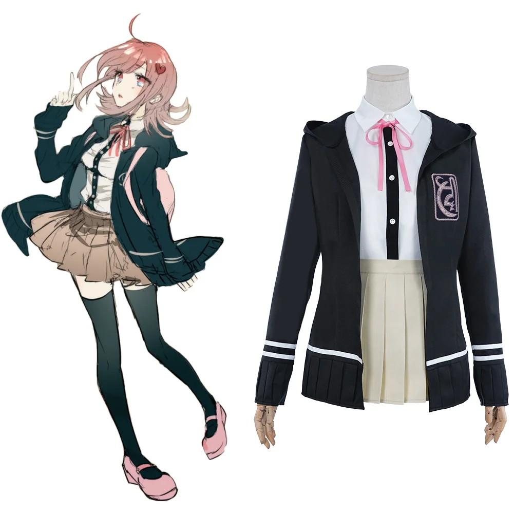 Супер данганронпа 2: Попрощайтесь Карнавальная Академия Чиаки Нанами костюм для