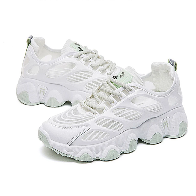 

2020 New Women Sneakers Platform Street Mesh Breathable Shoes For Woman Chunky Sneakers Ladies Trainers Fashion Female Footwear