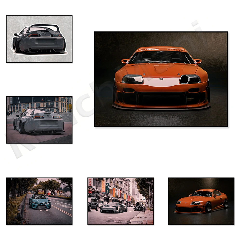 

Canvas painting Toyota Camry poster-car printing, car collectors
