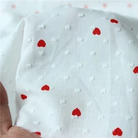cotton dot heart printed fabric womens blouse skirt sleepwear material home textile decoration handmade diy tissue