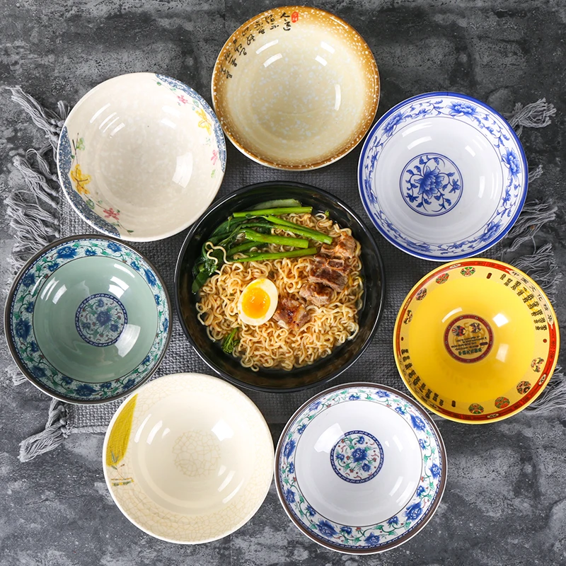 Miramine имитация фарфора большая чаша креативная миска для лапши вареная тарелка
