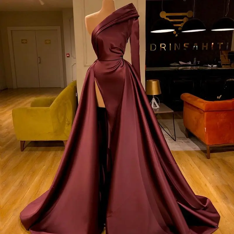 Платье на Одно Плечо для выпускного вечера 2020 заказ турецкие вечерние платья