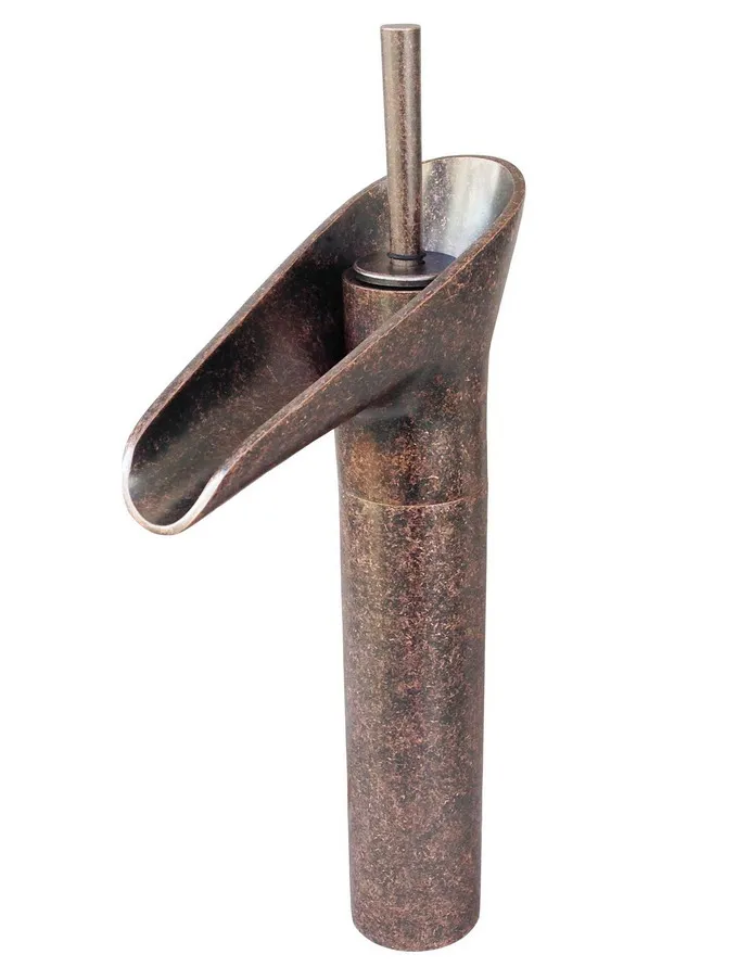 Римский красный античный медный латунный водопад стильный смеситель для