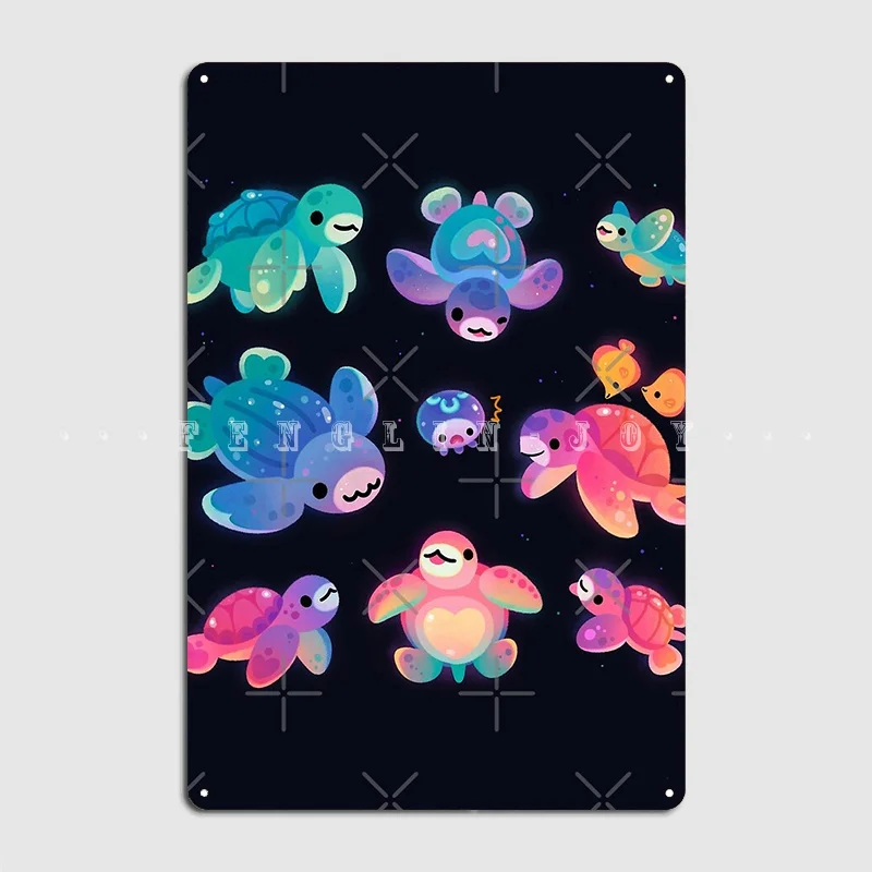 

Металлический плакат с изображением морских черепашек, клуба, дома, бара, пещер, Настенный декор, оловянный плакат