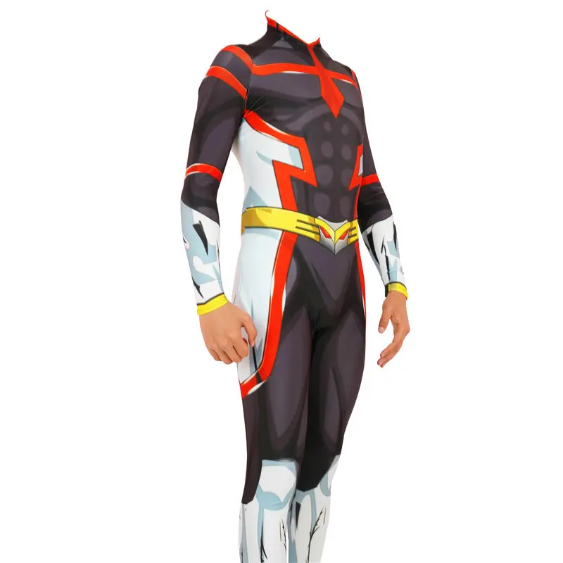 

Unisex Lycra Spandex Zentai Halloween My Hero Academia AllMight Suit Cosplay Costumes Adult/Kids 3D Style