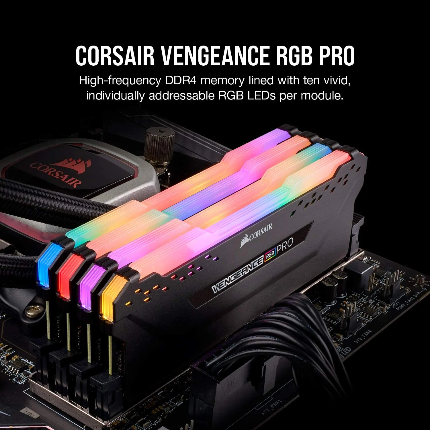 Оперативная память CORSAIR Vengeance RGB PRO ddr4 8 ГБ 16 32 3200 МГц 3600 DIMM для настольного