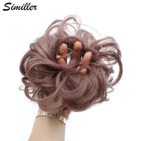 similler synthetic curly chignons rubber band elastic scrunchie hair extensions ribbon hair clip bundles hair pieces buns