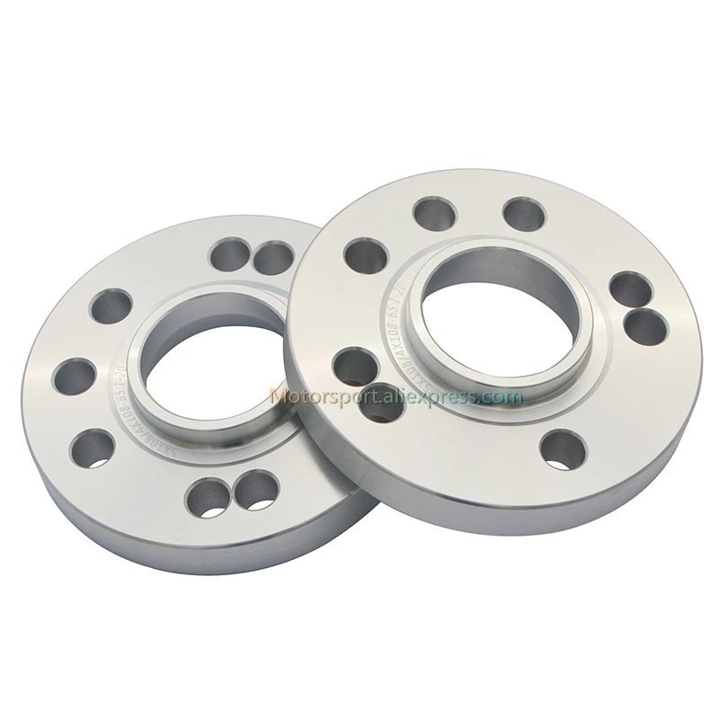 2 pcs 20MM Wheel Spacer|PCD 4x108 5X108| 65.1 CB |Tire Widened Flange Car Spacer Adapter For Citroen Peugeot | Автомобили и
