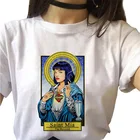 Женская футболка с принтом криминальной литерати, женская модная футболка в стиле хип-хоп, Ulzzang Grunge, футболка с графическим принтом в стиле Харадзюку, повседневная женская одежда, Топ