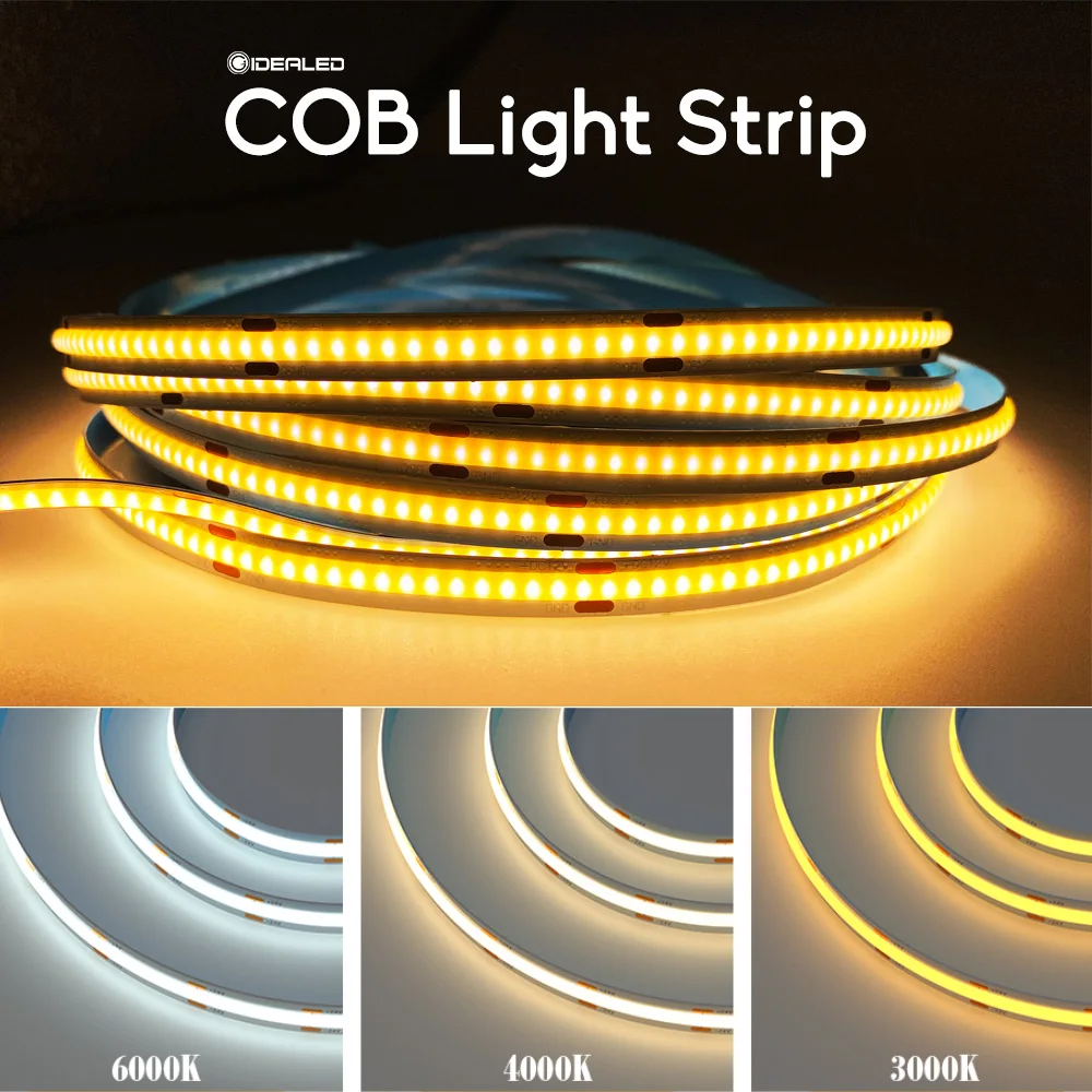 

COB Led Stirp Light s 8 мм, гибкий Ночной светильник, 12 В/24 В постоянного тока, декоративная Диодная лента для спальни, теплый белый свет, освещение, све...