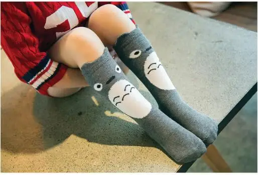 My neighbor totoro Детские гетры; ; Детские гетры до колена с рисунком Тоторо для маленьких девочек; хлопковые гетры до колена с принтом лисы - Цвет: My neighbor totoro