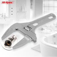 hi spec multi function adjustable wrench aluminum alloy universal wrench large open spanner for water pipe screw bathroom