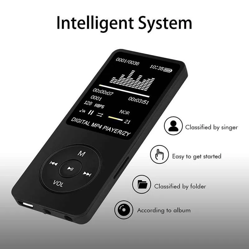 Лидер продаж, Оригинальная английская версия, Ультратонкий MP3-плеер с 8 Гб для хранения, экран 1,8 дюймов, может воспроизводить 80 h, RUIZU X02