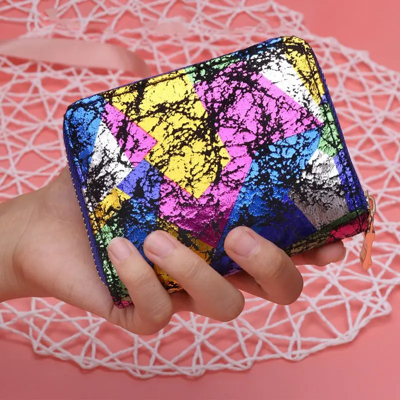 Женский короткий кошелек из ПУ кожи с застежкой-молнией | Багаж и сумки