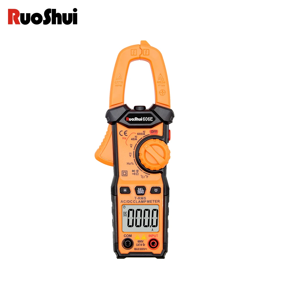 

Mini Digital Clamp Meters Ohm Hz AC/DC Volt AC Current Multimetro 600v True RMS Multimeter Capacitance Electrical Megger Tester