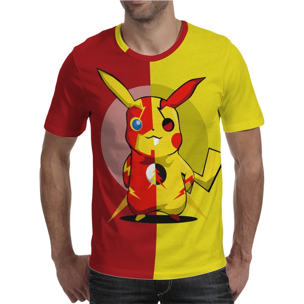 

2021 Summer Children's T-shirt 3D Printing Anime Tee Men's Short Sleeve Cartoon Cute Oversize Men's And Women's Tops