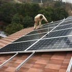 Солнечная система с сеткой, солнечная панель 300 Вт, 20 в, инвертор солнечной батареи 3 кВт, 220 В, MPPT крепление, соединитель, Pv кабель, крыша, вилла, дом