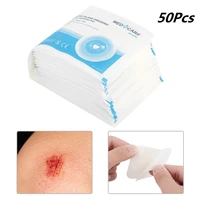 50pcs pack wound first aid self adhesive dressing paste absorption secretion promote wound healing medical sterile tape supply