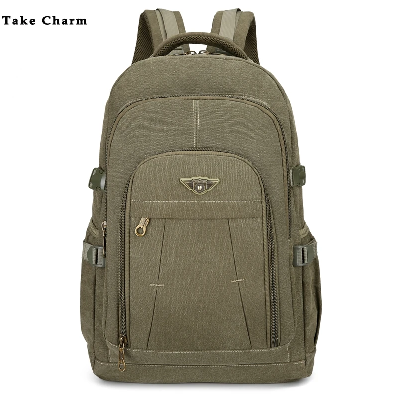 Водонепроницаемый холщовый дорожный рюкзак для мужчин отдыха 15 6 дюймовый