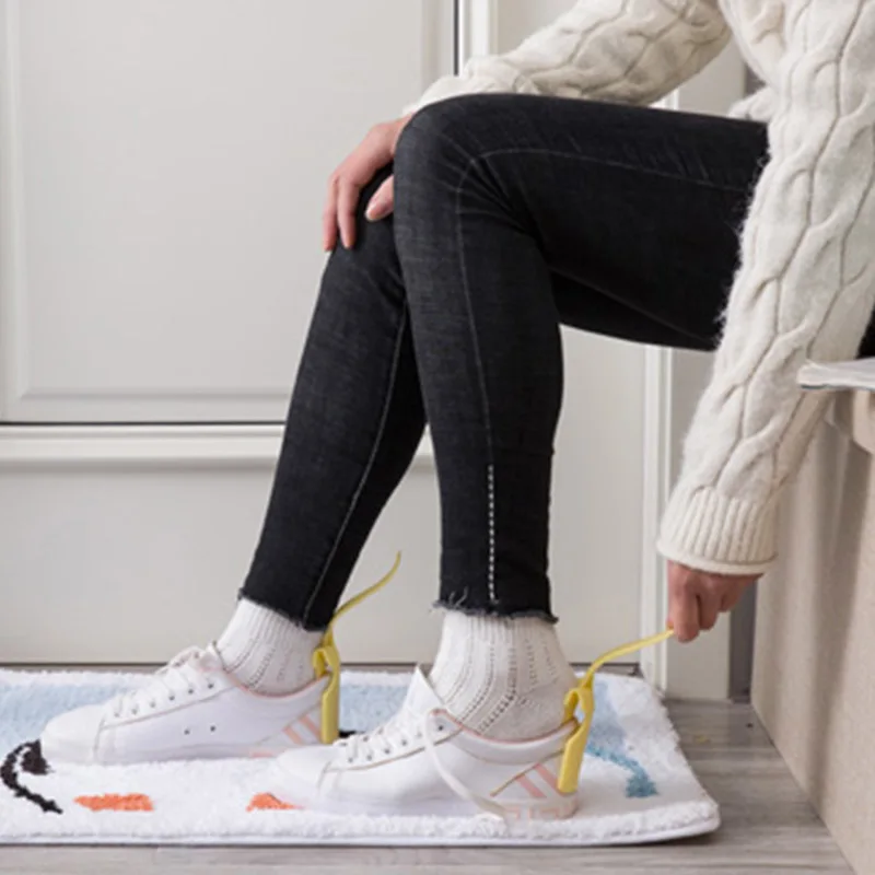 Туфли для отдыха Подъемник 2 шт Красочный пластиковый рожок обуви рога ложка