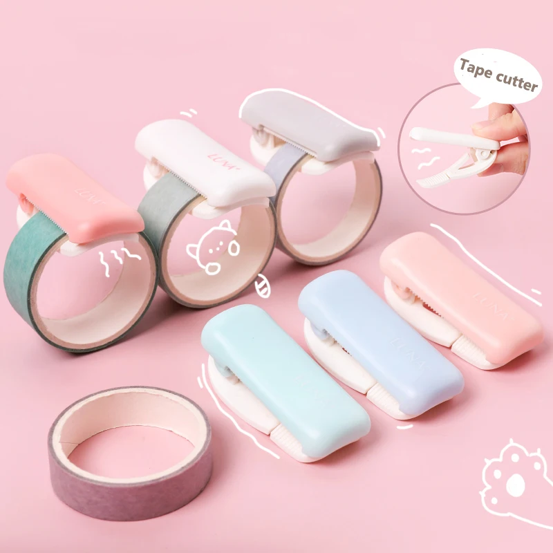 Портативный мини-скотч карамельных цветов 1 шт. из пластика резак для малярной