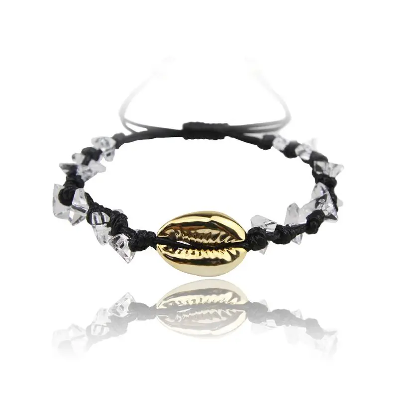 

3 Pcs/set Personality Wild Adjustable Bracelets Wrist Jewelry for Fashion Women Creative Ethnic Style Asymmetric Shell Bracelet