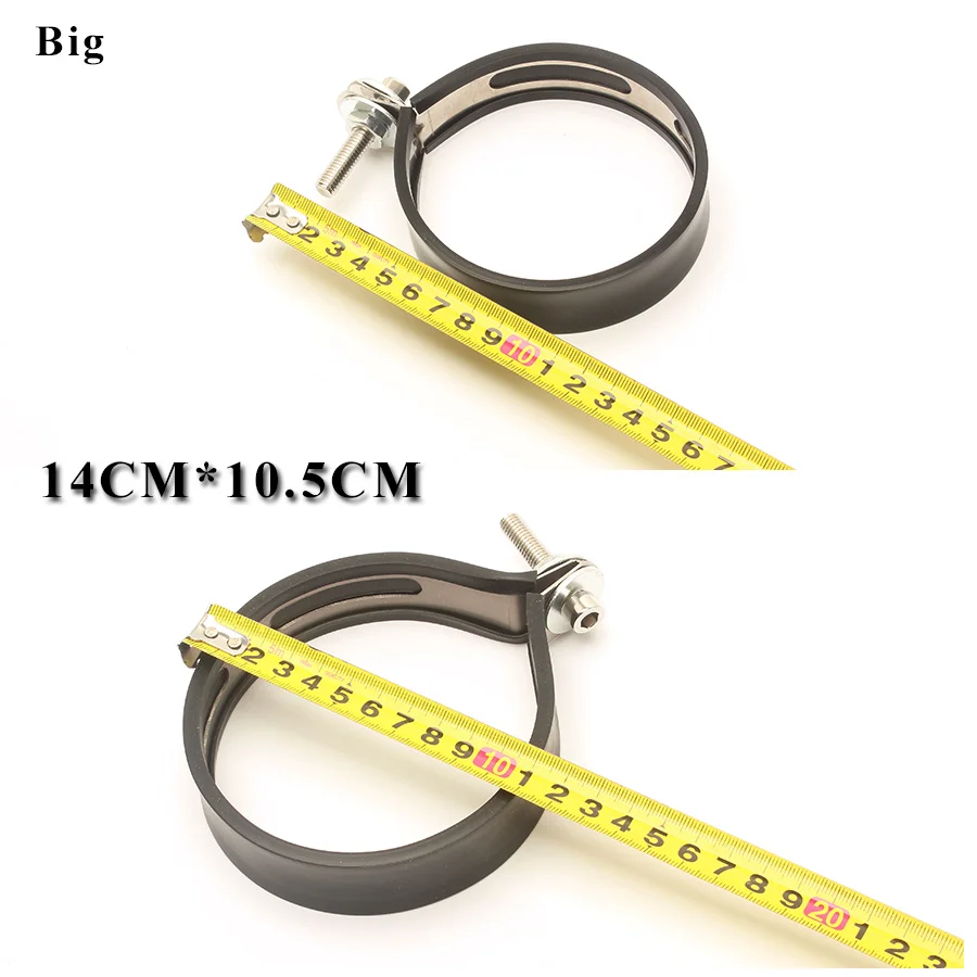 Мотоциклетная выхлопная труба из углеродного волокна зажим сталь Резина