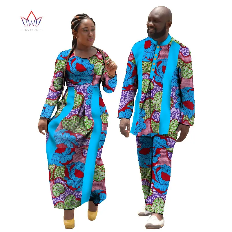 Женская и мужская африканская свадебная одежда Дашики комплект из двух