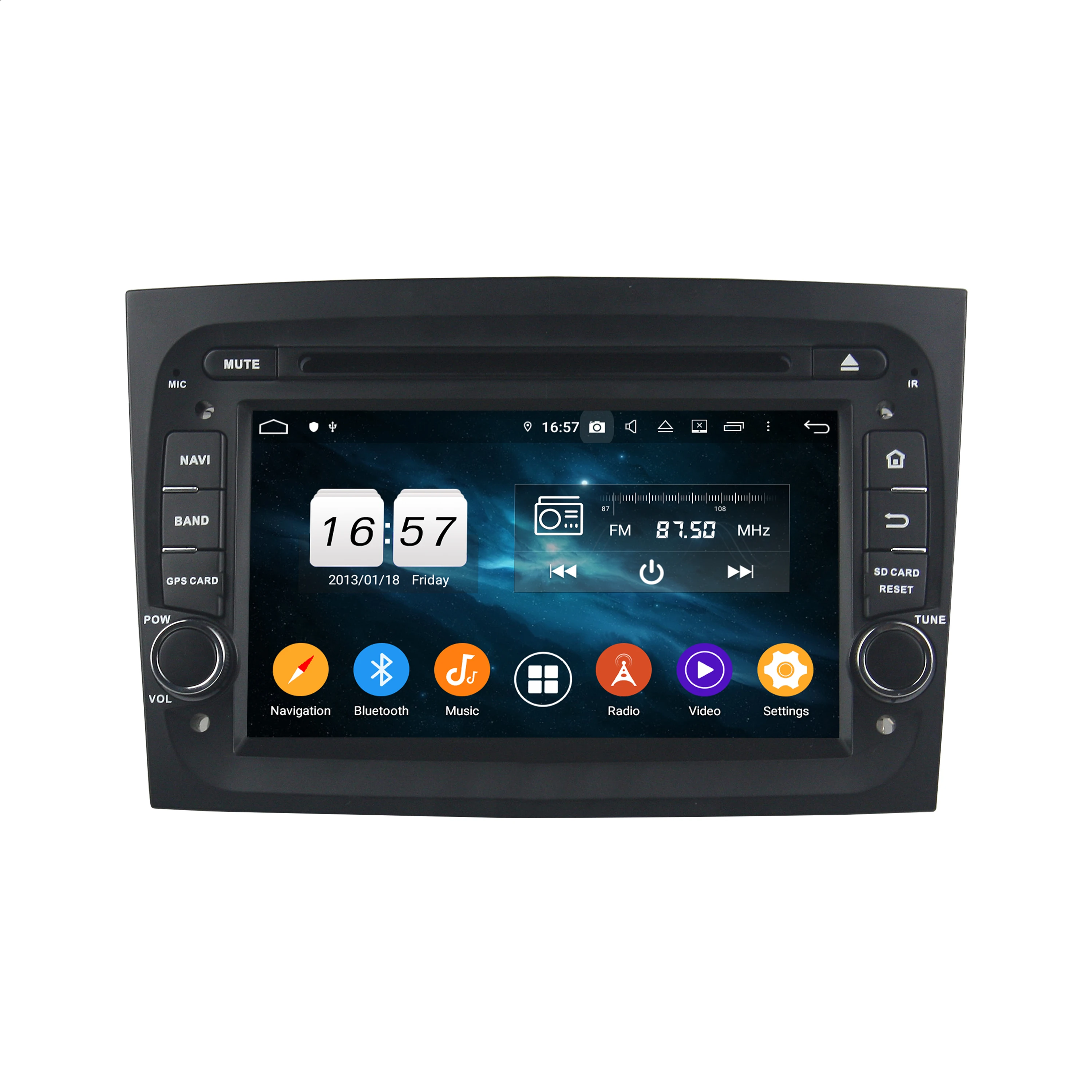 Автомагнитола для FIAT DOBLO 9 0-2016 7 дюймов 1 Din Android 2018 мультимедийный плеер 8 ядер