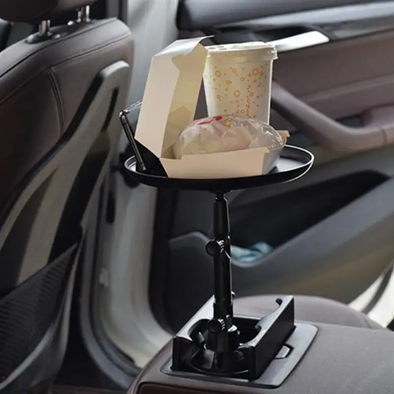 car tray table adjustable car food tray with phone holder mount car food table for cup holders beverage bottle car swivel tray free global shipping