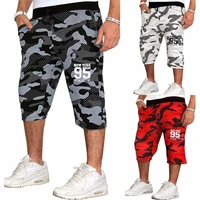 zogaa summer men shorts print camouflage casual shorts fitness beach sports shorts loose drawstring running training undershirts