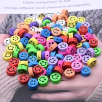 30pcslot 10mm diy findings clay beads smiling face smiley beads polymer clay beads for jewelry making diy bracelet necklace