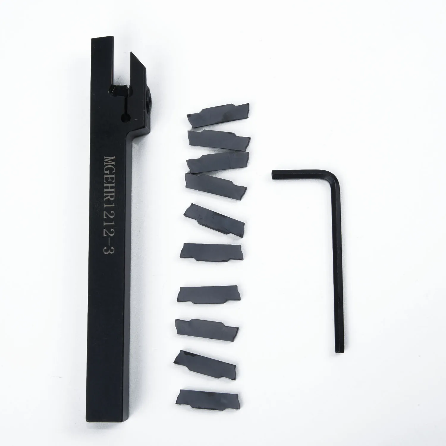 

10pcs/set MGMN300 Insert MGEHR1212-3 Lathe CutOff Grooving Parting Holder Wrench