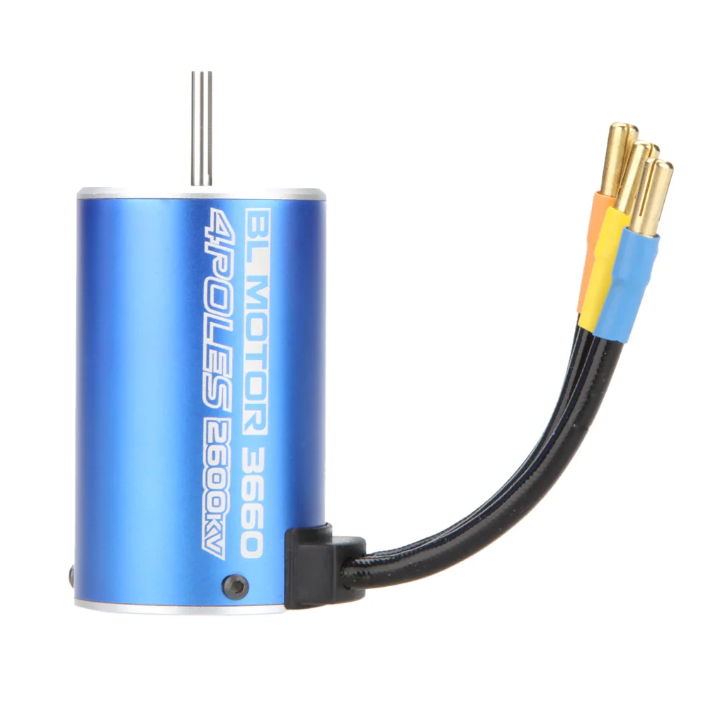 GoolRC 3660 4 полюса 2600KV бесщеточный двигатель для RC 1/8 1/10 грузовик внедорожная