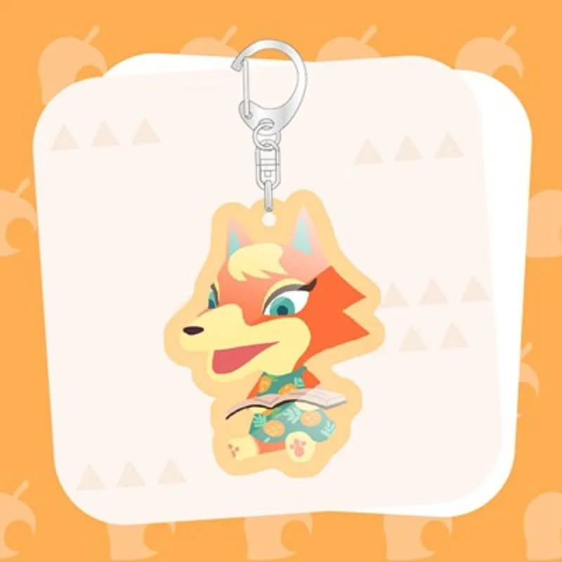 

New Style Animal Crossing Key Chain Colorful Acrylic Bag Pendant Animal Keychain Phone Decoration Keyring Gift