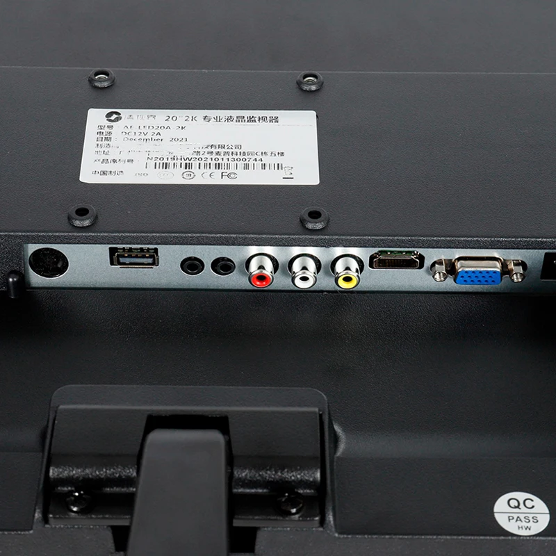 Пластиковый профессиональный светодиодный монитор 20 дюймов HD 2K 1920X1080 для систем