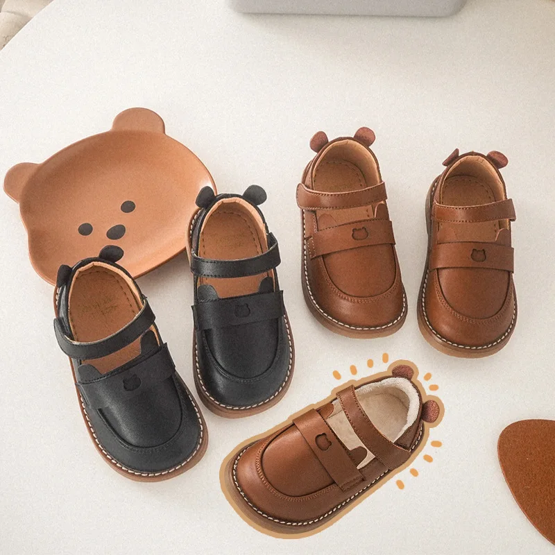 

New Winter Baby Girls Princess Shoes Children Brand Dress Shoes Toddler Warm Black Shoes Kids Ballet Flats Sweet Shoes Mary Jane