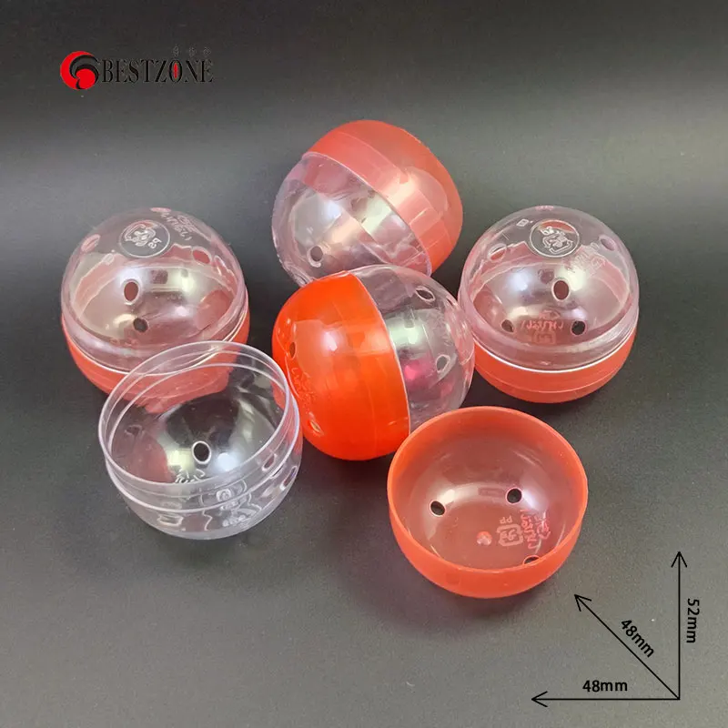 50 шт. прозрачные пластиковые капсулы-сюрпризы 48 х52 мм 1 89 х2 дюйма