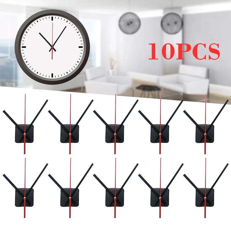 10pcs Quartz Movement Silent Wall Clock Mechanism  Motor Rep