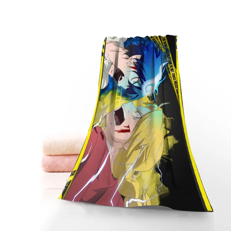 

Hot Custom blue exorcist Towel Printed Cotton Face/Bath Towels Microfiber Fabric For Kids Men Women Shower Towels