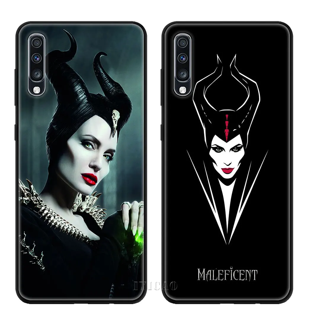 Мягкий силиконовый чехол Maleficent Angelina для samsung Galaxy Note 8 9 10 Plus A50s A40s A30s A20s A10s TPU |